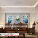 6 Nội thất phòng sinh hoạt chung nhà ống kiểu tân cổ điển tại hà nội sh nop 0199