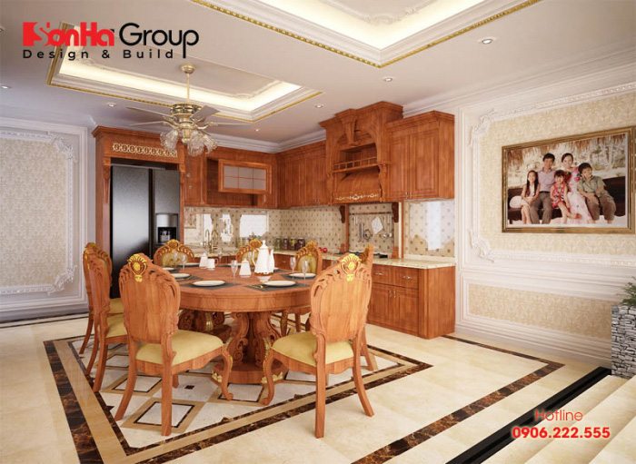 Trang trí nội thất nhà bếp phong thủy với vật liệu gỗ các loại 1