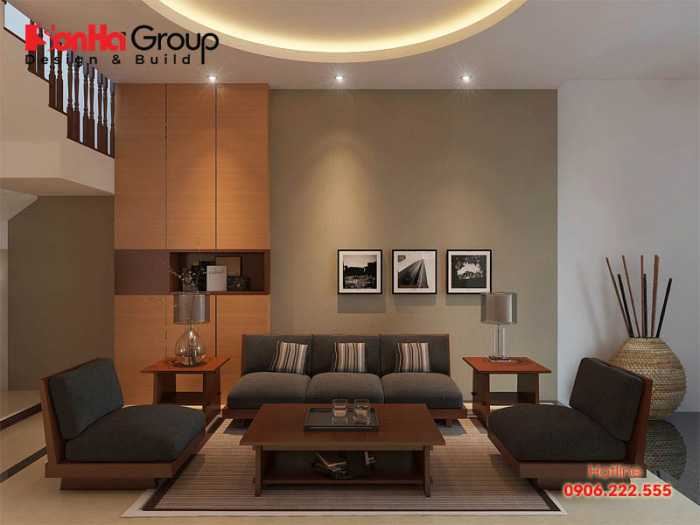 KTS Sơn Hà thiết kế nội thất phòng khách nhỏ mà đẹp và đáp ứng tiêu chí tiết kiệm cho gia chủ 