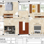 4 Bản vẽ tầng 2 biệt thự kiểu tân cổ điển đẹp tại ninh bình sh btp 0147