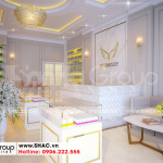 4 Thiết kế nội thất showroom tầng 1 nhà ống mặt tiền rộng tại hà nội sh nod 0211