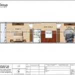 6 Mặt bằng tầng 3 nhà ống hiện đại 4 tầng tại hải phòng sh nod 0212