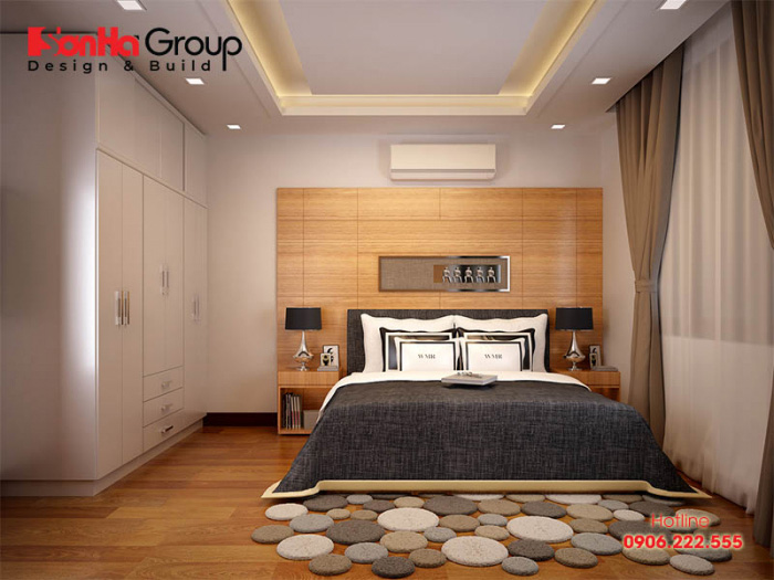 Nội thất phòng ngủ đẹp dành cho vợ chồng trẻ sinh sống với không gian 13m2 bày trí vật dụng tinh tế, đẹp mắt nhất 