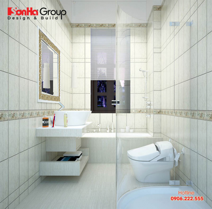 Thiết kế nội thất phòng tắm và vệ sinh ấn tượng, đẳng cấp với nội thất đẹp, khang trang 