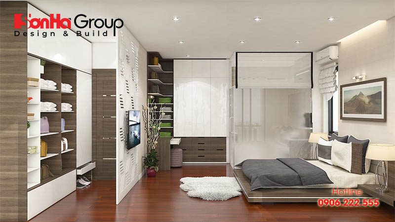 Ý tưởng thiết kế nội thất phòng ngủ 14m2 hiện đại độc đáo  Công ty TNHH  Lamida Việt Nam