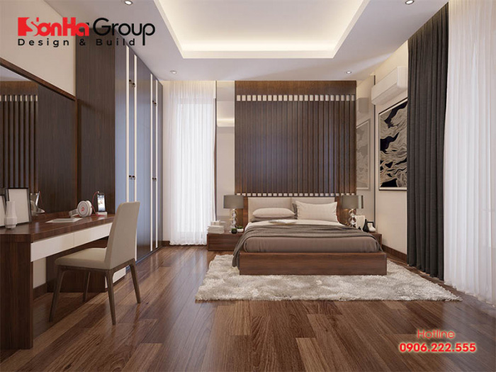 Xu hướng thiết kế phòng ngủ 20m2 hiện đại có lối bày trí giản đơn nhưng vô cùng hấp dẫn và tinh tế 