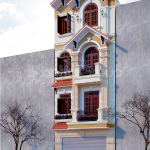 2 Mẫu nhà ống tân cổ điển 4 tầng tại hải phòng sh nop 0202