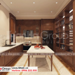 3 Không gian nội thất phòng bếp ăn biệt thự khu đô thị vinhomes imperial vhi 0006