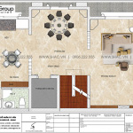 9 Bản vẽ tầng 5 tòa nhà văn phòng đẹp tại hà nội sh vp 0038