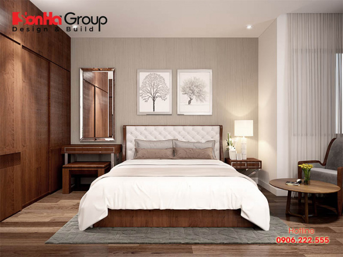 Mãn nhãn với không gian phòng ngủ 35m2 có thiết kế nội thất hiện đại mang phong cách trẻ trung 