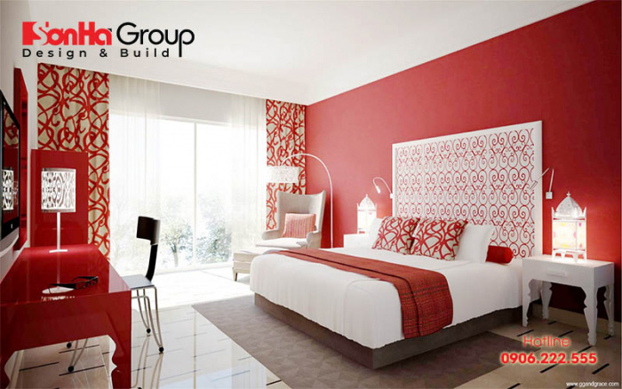 Màu sắc tốt nên dùng cho phòng ngủ của người tuổi Canh Tý là màu màu đỏ, hồng,cam, tím 