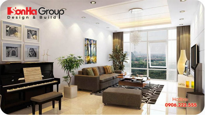 Mẫu trang trí phòng khách chung cư đẹp và độc đáo năm 2020 3