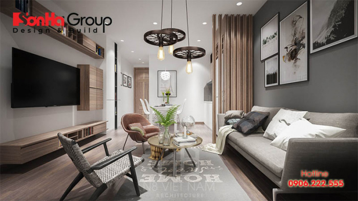 Mẫu trang trí phòng khách chung cư đẹp và độc đáo năm 2020 4