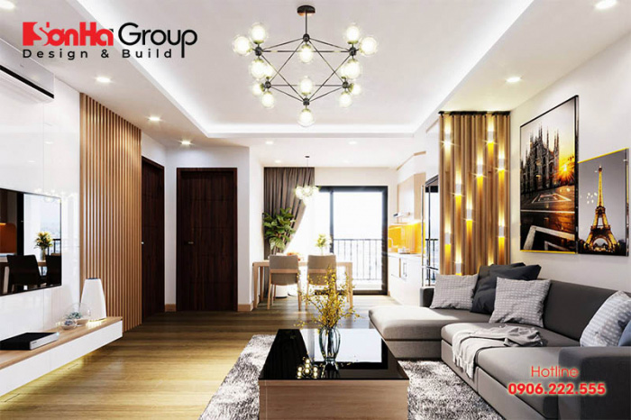 Mẫu trang trí phòng khách chung cư đẹp và độc đáo năm 2020 5