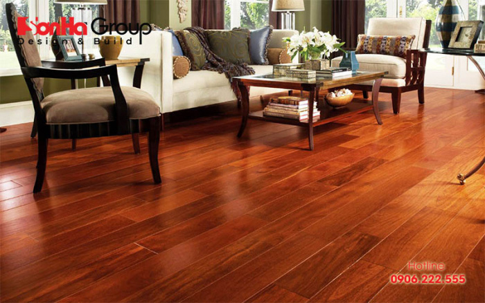 Việc sử dụng sàn gỗ mang lại nhiều hiệu quả về thẩm mỹ và công năng 
