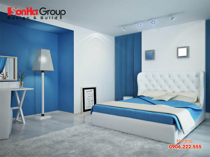 Xanh đậm, xanh nước biển, đen hoặc màu trắng, ánh kim là những gam màu mà người tuổi Đinh Sửu có thể dùng để trang trí phòng ngủ 