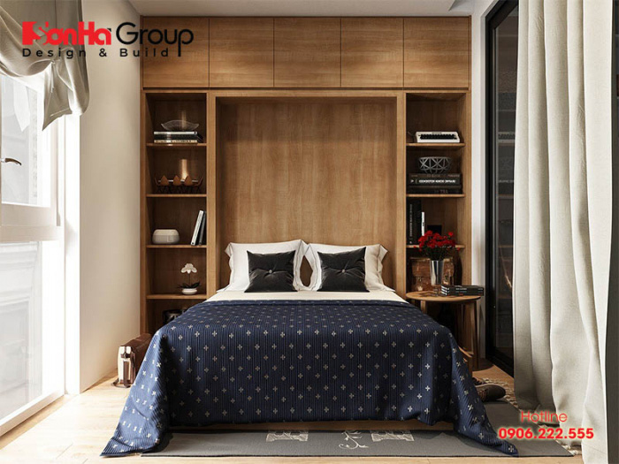 Xu hướng bày trí phòng ngủ chung cư nhỏ với nội thất hiện đại đơn giản đẹp 