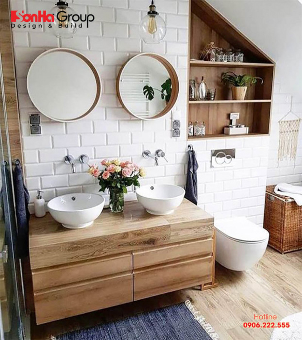 Ý tưởng thiết kế nhà vệ sinh diện tích nhỏ đơn giản mà hiện đại 3