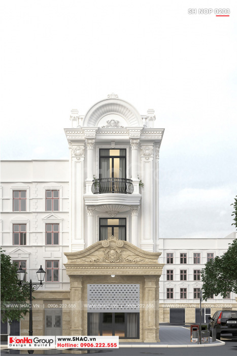 2 Mẫu nhà ống cổ điển 3 tầng tại hà nội sh nop 0203