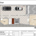 3 Mặt bằng tầng hầm tòa nhà văn phòng mặt tiền 9,1m tại sài gòn sh vp 0039