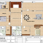 4 Bản vẽ tầng 2 biệt thự tân cổ điển kết hợp kinh doanh tại hải phòng sh btp 0149