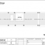 8 Bản vẽ tầng mái nhà ống cổ điển 4 phòng ngủ tại hà nội sh nop 0203