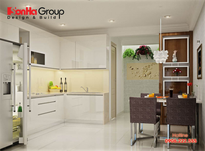 Cách sắp xếp đồ đạc phòng bếp với kiểu dáng gọn gàng, đơn giản làm cho căn bếp 10m2 trở lên rộng rãi 