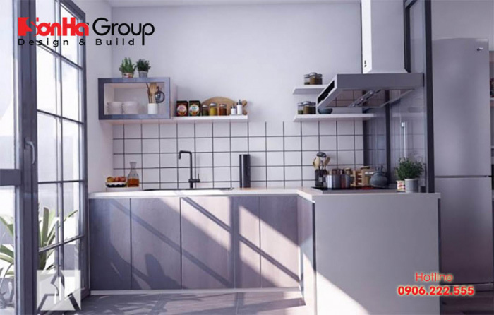 Căn phòng bếp nhỏ xinh, hiện đại thiết kế dành riêng cho nhà chung cư 