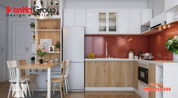Giải pháp thiết kế nội thất phòng bếp ăn theo tiêu chí ngăn nắp, gọn gàng 