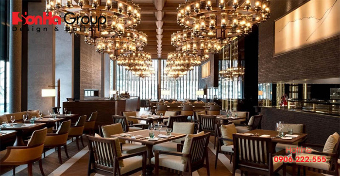 Khu vực ăn uống với thiết kế nội thất đẹp sẽ mang đến cho thực khách không gian ẩm thực độc đáo nhất 