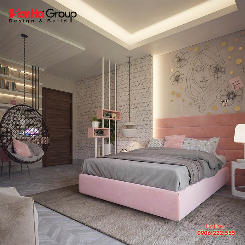 Bật mí] 25+ Ý tưởng trang trí phòng ngủ màu hồng cực xinh