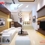 Mẫu nội thất phòng khách kết hợp bếp tuyệt đẹp mẫu 8