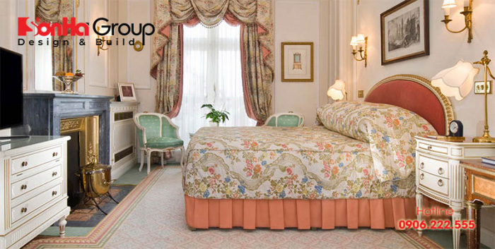 Mẫu phòng ngủ khách sạn tiêu chuẩn 5 sao đẹp sang trọng 10