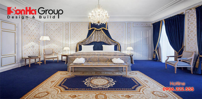 Mẫu phòng ngủ khách sạn tiêu chuẩn 5 sao đẹp sang trọng 14