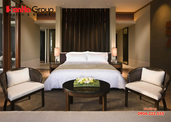 Mẫu phòng ngủ khách sạn tiêu chuẩn 5 sao đẹp sang trọng 15