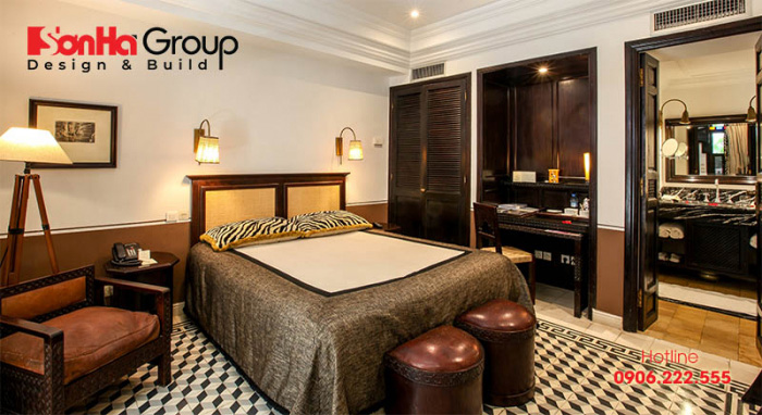 Mẫu phòng ngủ khách sạn tiêu chuẩn 5 sao đẹp sang trọng 4