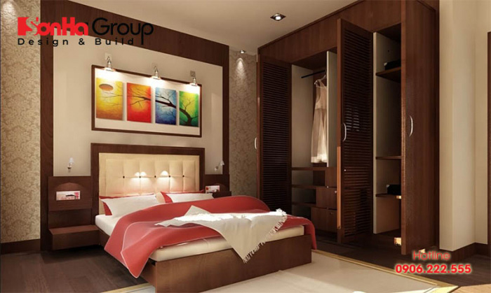 Mẫu thiết kế nội thất phòng ngủ phong cách hiện đại sang trọng 