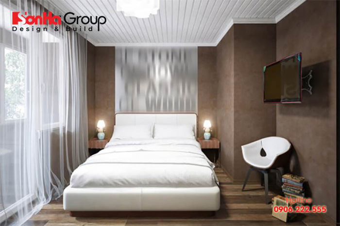 Mẫu thiết kế phòng ngủ 6m2 đẹp và tiện nghi với phong cách hiện đại trẻ trung khoa học, được nhiều khách hàng ưa chuộng hiện nay 