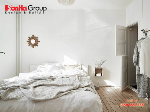 Thiết kế phòng ngủ phong cách scandinavian với gam màu đơn sắc  6
