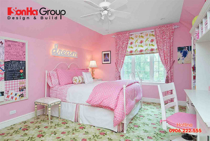 Ý tưởng trang trí phòng ngủ màu hồng đẹp nhẹ nhàng cho những cô nàng cá tính 