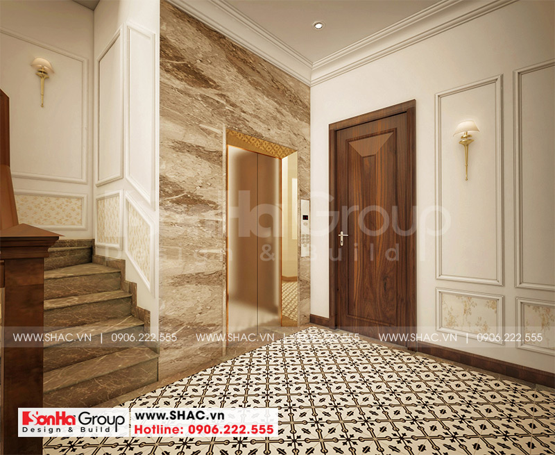 11 Thiết kế nội thất sảnh thang cao cấp tại quảng ninh