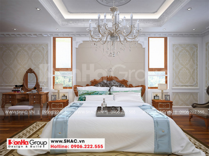 Bố trí phòng ngủ của biệt thự