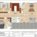 Bản vẽ công năng tầng 2 biệt thự BTP 0150