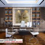 3 Không gian nội thất phòng giám đốc sang trọng tại khu đô thị waterfront hải phòng wfc 008