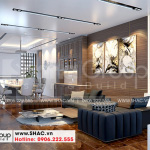 5 Bố trí nội thất phòng khách nhà phố liền kề tại khu đô thị waterfront hải phòng wfc 008