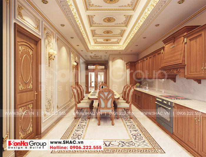 Phòng bếp sang chảnh kiểu pháp