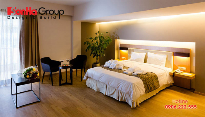 50+ Mẫu thiết kế nội thất phòng ngủ khách sạn chuẩn 4 sao 4 Căn cứ vào phong cách thiết kế của khách sạn để có thể đưa ra mẫu giường ngủ phù hợp