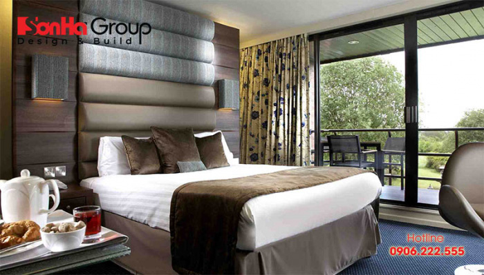 50+ Mẫu thiết kế nội thất phòng ngủ khách sạn chuẩn 4 sao 6 Mẫu thiết kế phòng ngủ 4 sao không gian mở mang phong cách hiện đại khiến bao người mê mẩn