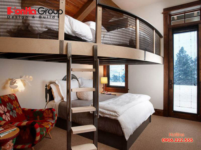 Mẫu thiết kế phòng ngủ có gác lửng đẹp và đảm bảo độ an toàn tuyệt đối