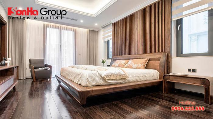 Ngày nay, nội thất gỗ tự nhiên rất được ưa chuộng, giúp không gian phòng ngủ của bạn càng sang trọng, tinh tế và ấm áp 